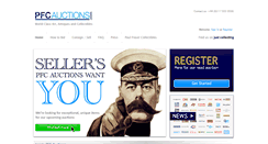 Desktop Screenshot of pfcauctions.com